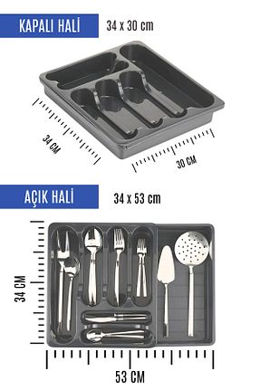 جای قاشق طوسی پلاستیک GRİMOR Life - کد 192715650