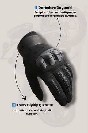 دستکش دوچرخه سواری مشکی SİNGLE SWORD - کد 793038722