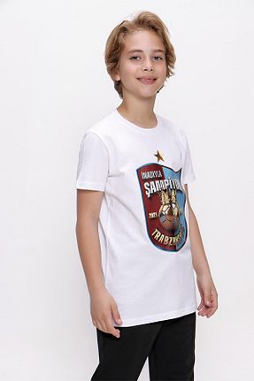 تیشرت سفید زنانه رگولار Trabzonspor - کد 299446876