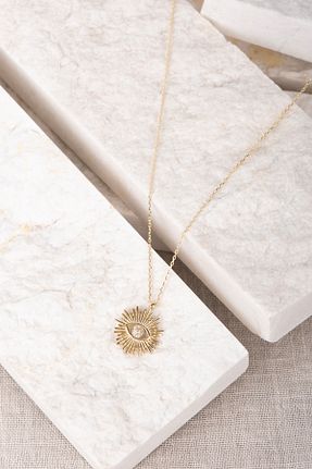 گردنبند طلا زرد زنانه 14 عیار Safir Kuyumculuk - کد 846159684