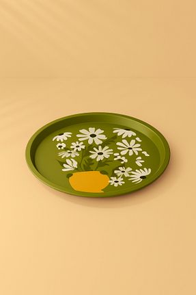 سینی نارنجی فلزی Sarkap - کد 903719553
