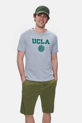 تیشرت طوسی مردانه رگولار Ucla - کد 31246929