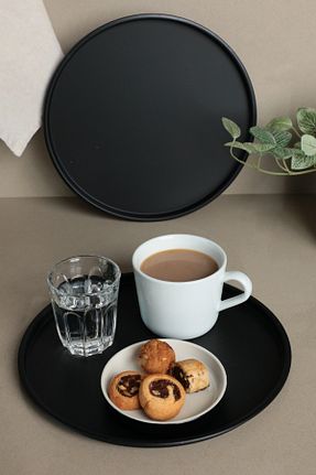 سینی مشکی فلزی Sarkap - کد 891361385
