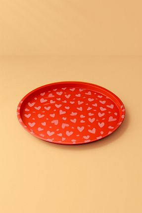 سینی صورتی فلزی Sarkap - کد 903719547