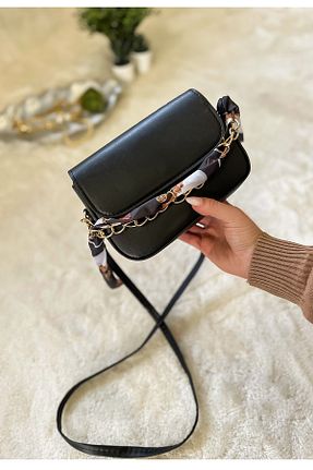 کیف دوشی مشکی زنانه چرم مصنوعی loute - کد 942099391