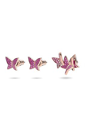 گوشواره جواهر رنگی زیرکن Swarovski - کد 261723784