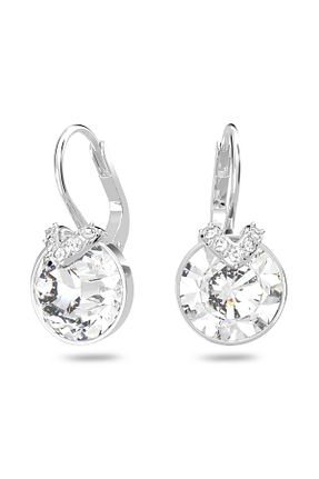 گوشواره جواهر سفید فلزی Swarovski - کد 3720931