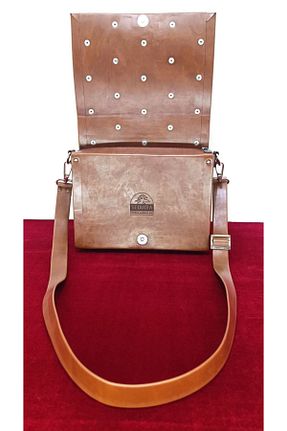کیف دوشی قهوه ای زنانه چرم مصنوعی Sequoia Bags - کد 949609426