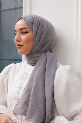 شال طوسی زنانه پنبه ای Silk Home - کد 732174128