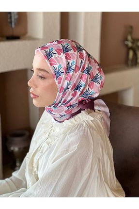روسری رنگی پلی استر Modakaşmir - کد 949668117