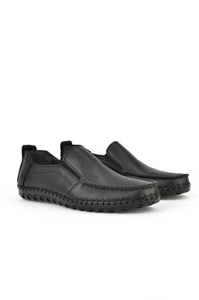 کفش کژوال مشکی مردانه چرم خالص Ziya - کد 949716707