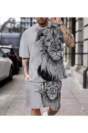 ست بالاتنه و پائین تنه طوسی مردانه بافت WEAR - کد 949717598