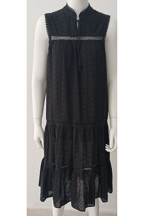 لباس مشکی زنانه بافتنی MODA - کد 949790845