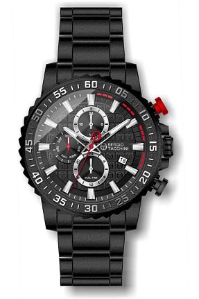 ساعت مچی مشکی مردانه 44 میلی متر Sergio Tacchini - کد 35474166