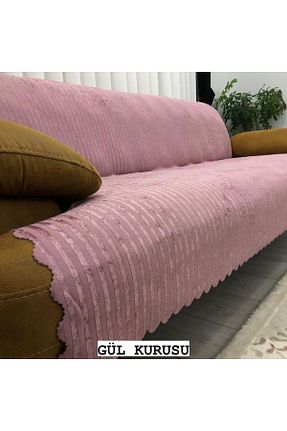 کاور مبل صورتی مخمل DECORA CASA HOME COLLECTİON - کد 950584436