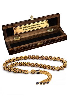 تسبیح زرد سنگ طبیعی OTTOTESBİH - کد 949912647
