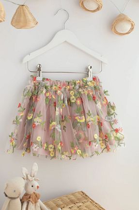 دامن صورتی بچه گانه گلدار chipiques - کد 949913480