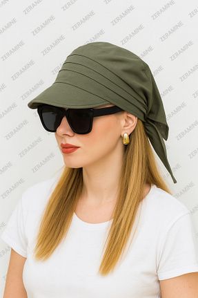 کلاه خاکی زنانه پنبه ای ZERAMİNE - کد 950040837