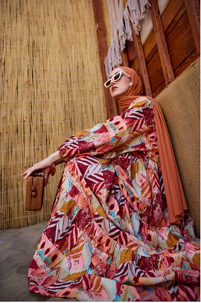 لباس زرشکی زنانه بافتنی LOCCO - کد 950592127
