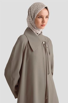مانتو بلند حجاب قهوه ای زنانه Armine - کد 950619707
