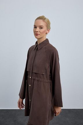 ست بالاتنه و پائین تنه قهوه ای زنانه بافتنی Hilay - کد 950639605