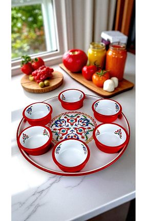 سرویس قهوه خوری قرمز 4 نفره İnci Emaye - کد 951706290