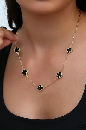 گردنبند نقره مشکی زنانه 925 عیار Argentum Concept - کد 950637298