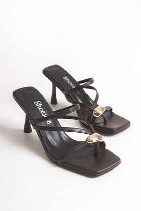 کفش مجلسی قهوه ای زنانه پاشنه نازک Shoesers - کد 950649619