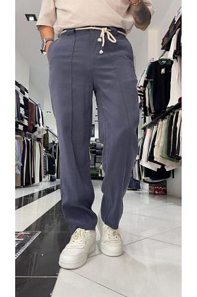 شلوار آبی مردانه بافتنی higo - کد 950649869