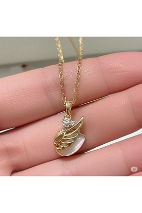 گردنبند جواهر سفید زنانه استیل ضد زنگ Esra Butik Hane - کد 950676337