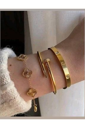 دستبند استیل (فولاد) زرد استیل (فولاد) ANGELSS JEWELLERY - کد 951490486