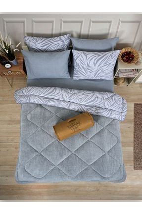ست لحاف و روکش لحاف و روکش بالش دو نفره رنگی پنبه ای Sudemhome - کد 950914820