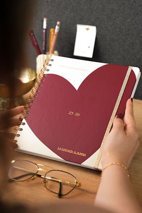 سر رسید زرشکی Spiralli Matt Notebook - کد 950918971