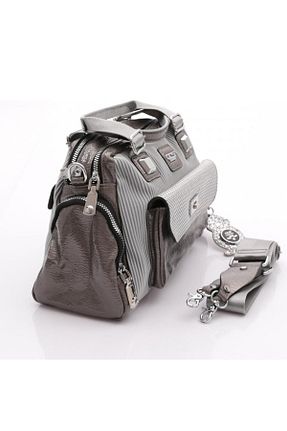 کیف دستی طوسی زنانه پلی استر ÇÇS - کد 780878824