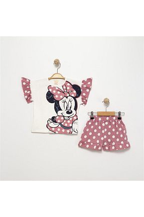 ست بالاتنه و پائین تنه صورتی بچه گانه بافتنی Store - کد 951115762