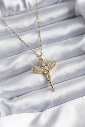 گردنبند استیل ( فولاد ) طلائی زنانه استیل (فولاد) Dazzlecave - کد 951237505