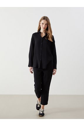 شلوار مشکی زنانه بافتنی LC Waikiki - کد 890760931