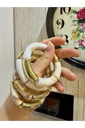 دستبند استیل (فولاد) بژ زنانه استیل (فولاد) MODA - کد 951316659