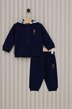 ست بالاتنه و پائین تنه سرمه ای بچه گانه بافتنی U.S. Polo Assn. - کد 856027476