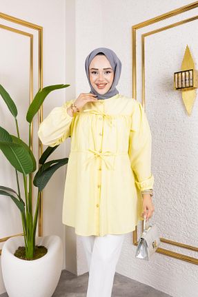 پیراهن بژ زنانه Boyundan Bağlamalı HARMAN BUTİK - کد 951517167