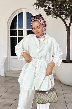 ست بالاتنه و پائین تنه حجاب رنگی زنانه رگولار Aselim Hijap Moda - کد 939950593