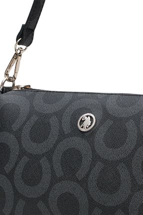 کیف دوشی مشکی زنانه چرم مصنوعی U.S. Polo Assn. - کد 936635393