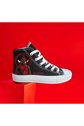 کفش اسنیکر مشکی مردانه بند دار LİASSHOES - کد 850122347