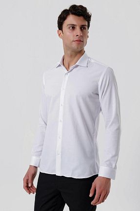 پیراهن سفید مردانه اسلیم فیت Efor - کد 700818784