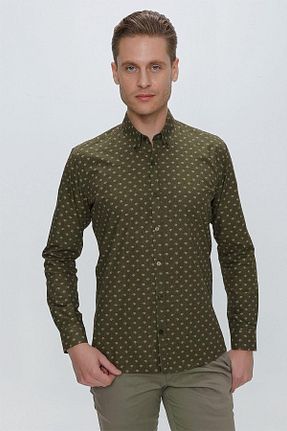 پیراهن خاکی مردانه اسلیم فیت Efor - کد 646904409