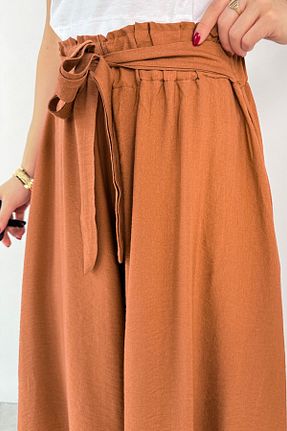 شلوار قهوه ای زنانه بافتنی Cappmoda - کد 925685339