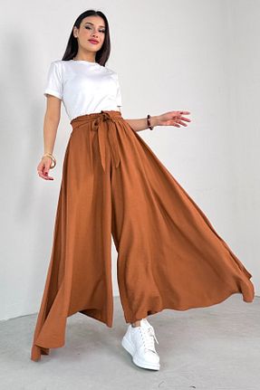 شلوار قهوه ای زنانه بافتنی Cappmoda - کد 925685339