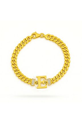 دستبند نقره طلائی زنانه 925 عیار Silveranka - کد 148455246