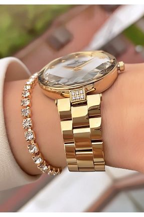 ساعت مچی طلائی زنانه 36-40 میلی متر Daniel Klein - کد 355086698