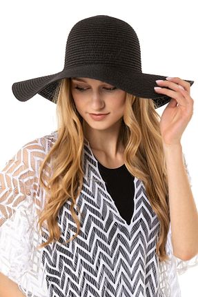 کلاه مشکی زنانه حصیر Saria Moda - کد 311740740